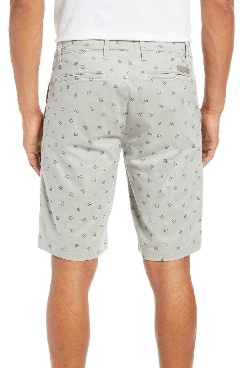 AG Griffin Geo Print Flat Front Shorts, Alternate, color, Vaquero Florence Fog
