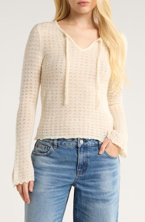 Diana Pointelle Sweater
