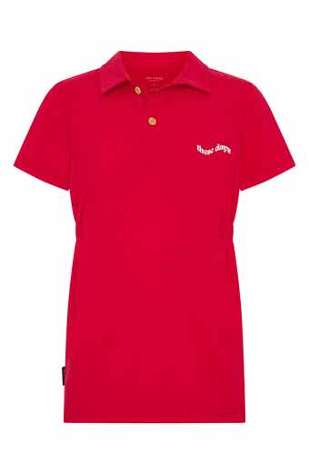 TINY TRIBE Kids' These Days Cotton Graphic Polo Dress