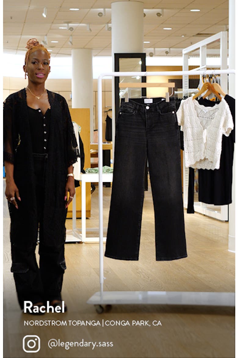 Le Slim Palazzo Wide Leg Jeans video