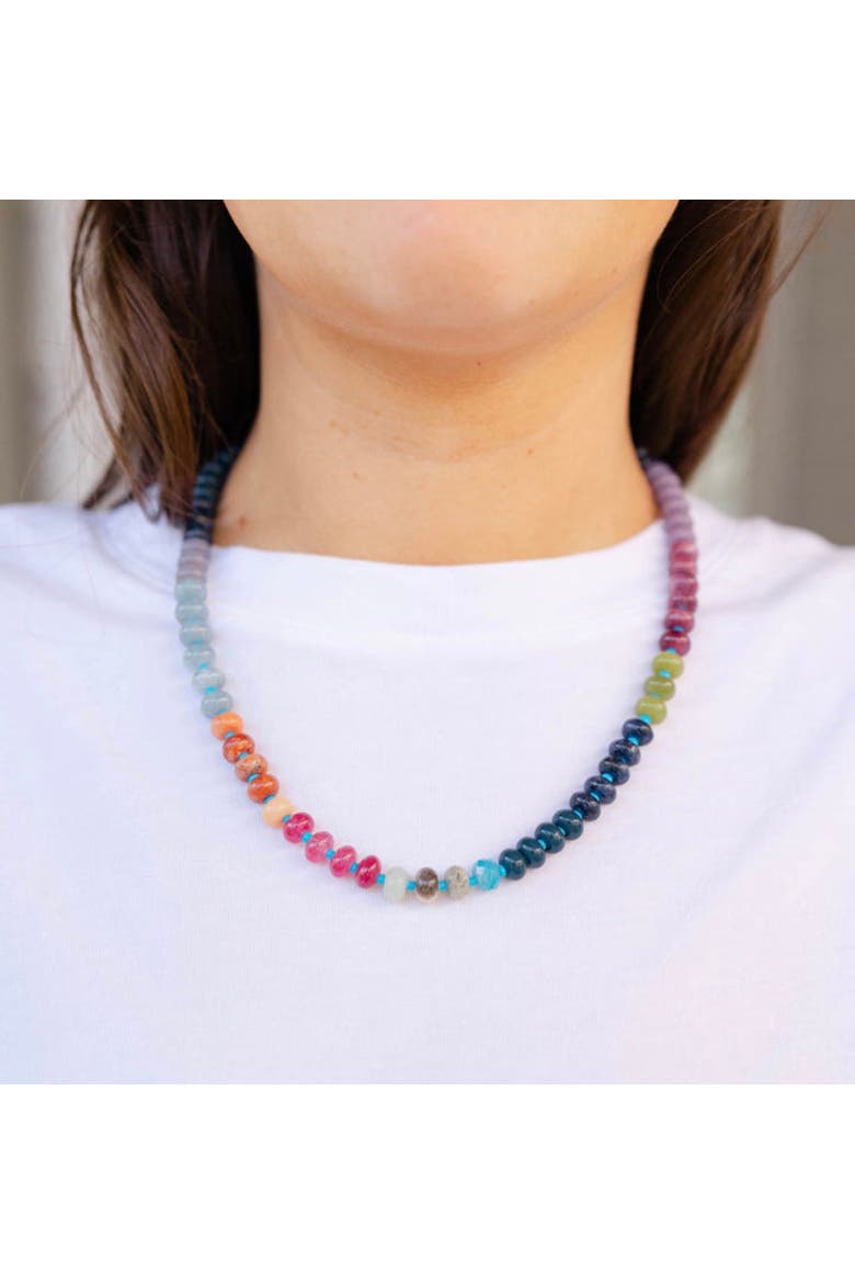 Strolling Through Provence Gemstone Necklace, Alternate, color, Multi