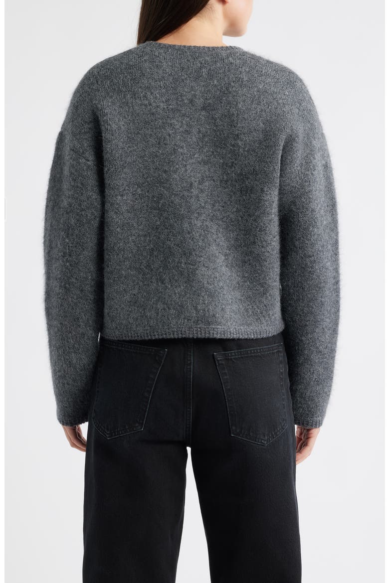 FRAME Lofty Crochet Detail Wool & Cashmere Zip Cardigan (Women