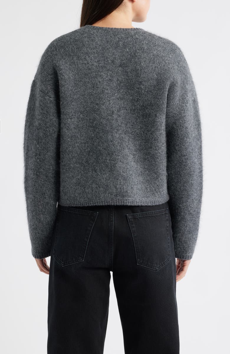 Lofty Crochet Detail Wool & Cashmere Zip Cardigan