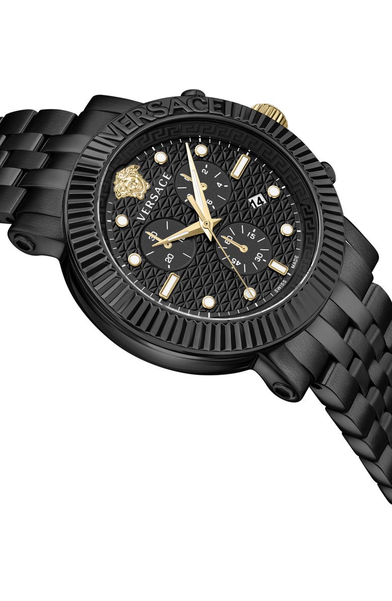 Versace V-Chronograph Classic Bracelet Watch, 45mm, Alternate, color,