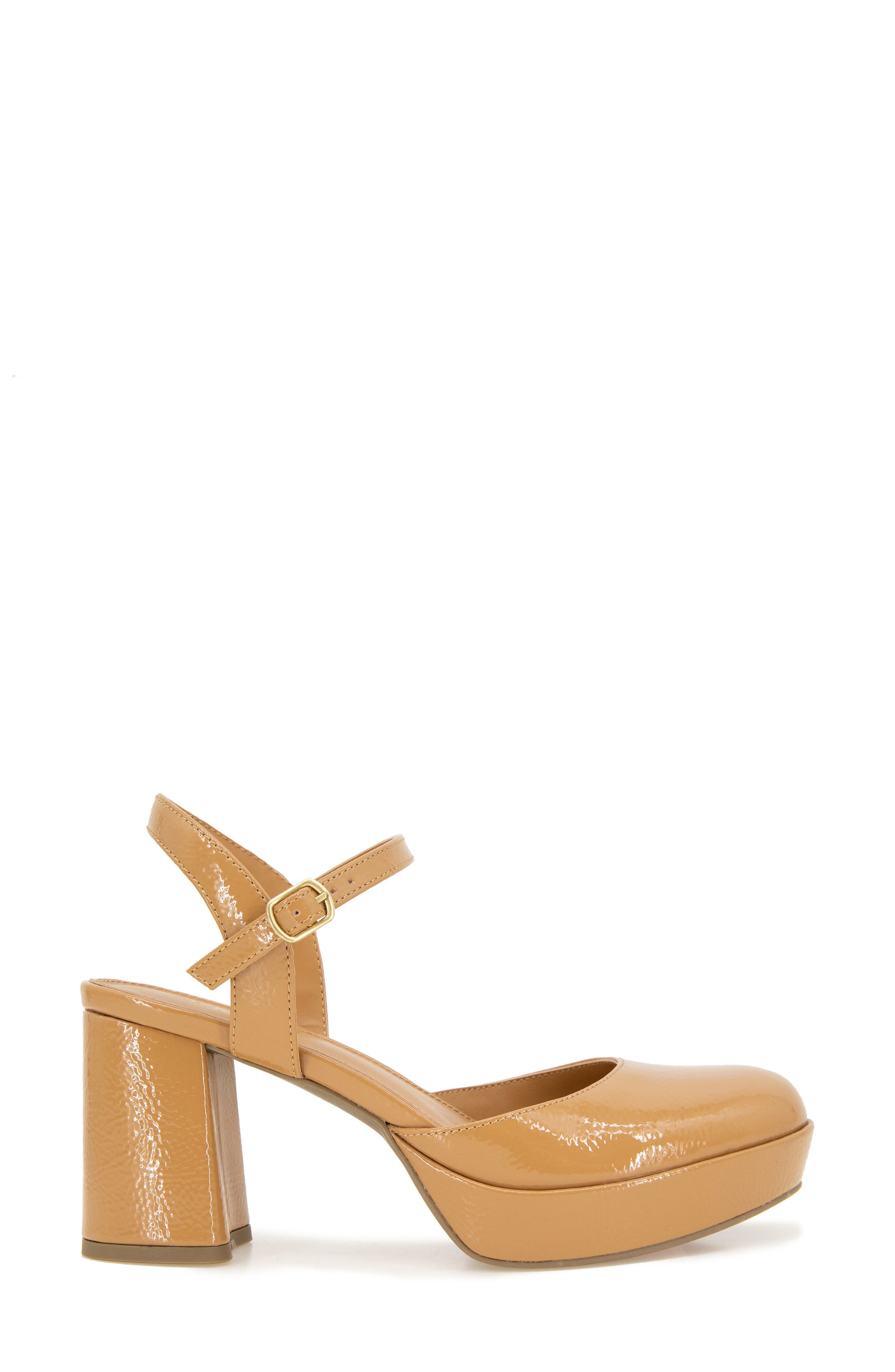 Indya Platform Mary Jane Pump, Alternate, color, CAMEL PATENT