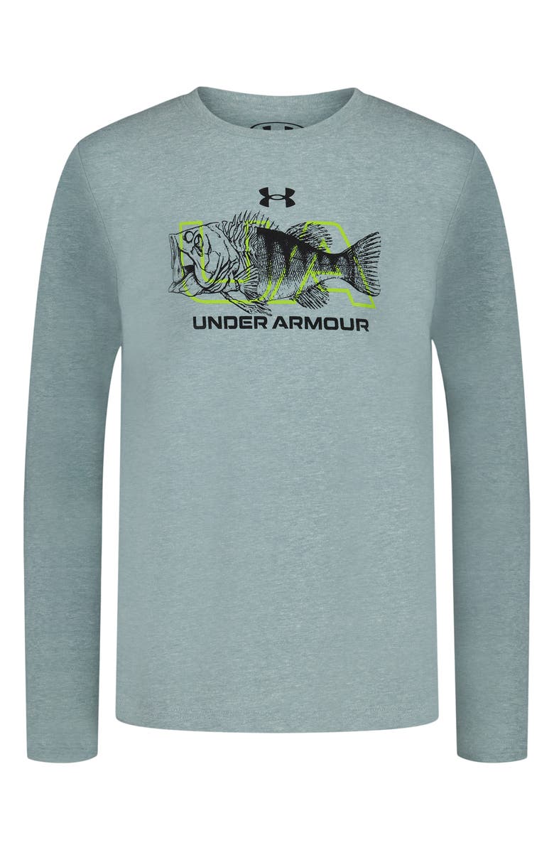 Under Armour Kids' Half Bass Long Sleeve Graphic T-Shirt, Main, color, Serpentine