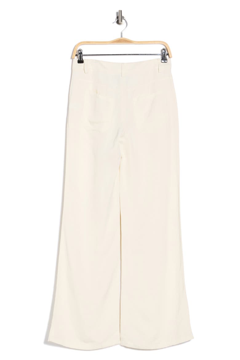 Howard Linen Wide Leg Pants, Alternate, color, BONE