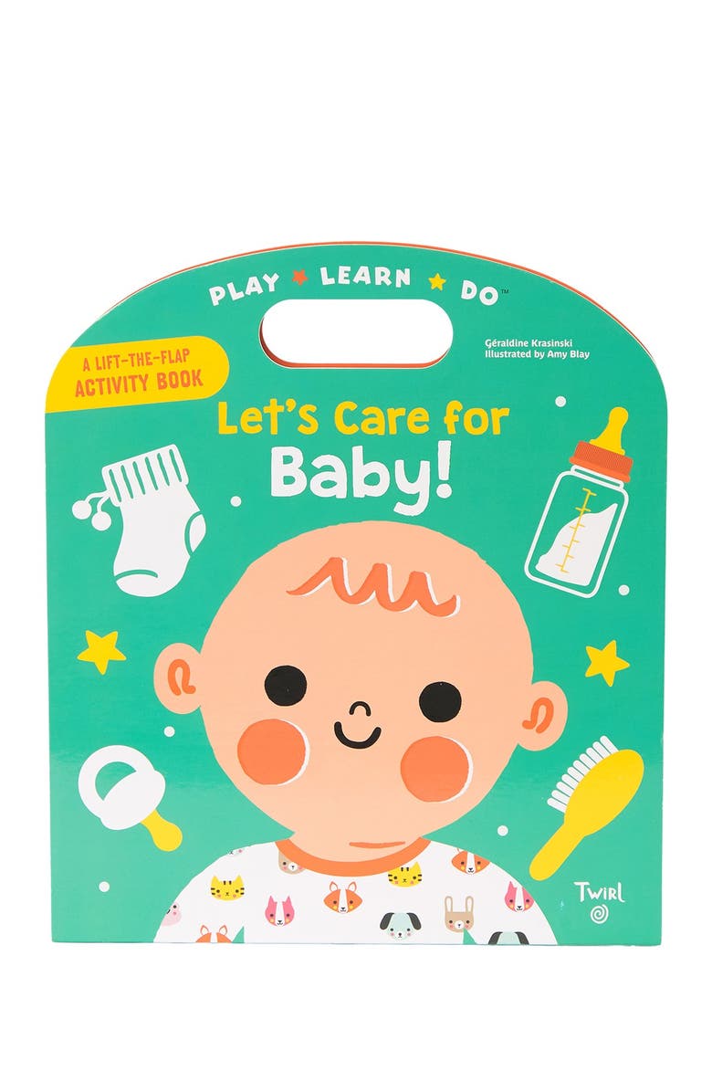 Chronicle Books Play Learn Do Lets Care For Baby Book, Main, color,
