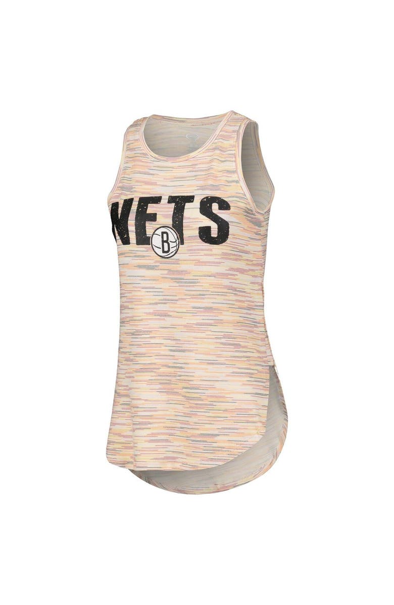 CONCEPTS SPORT Women's Concepts Sport White Brooklyn Nets Sunray Tank Top, Alternate, color, White