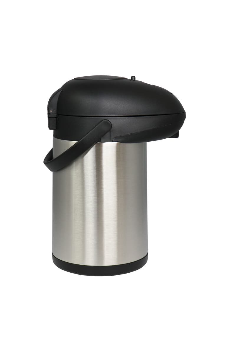 3.17 Quart Stainless Steel Vacuum Body Pump Cap Air Pot, Alternate, color, Silver