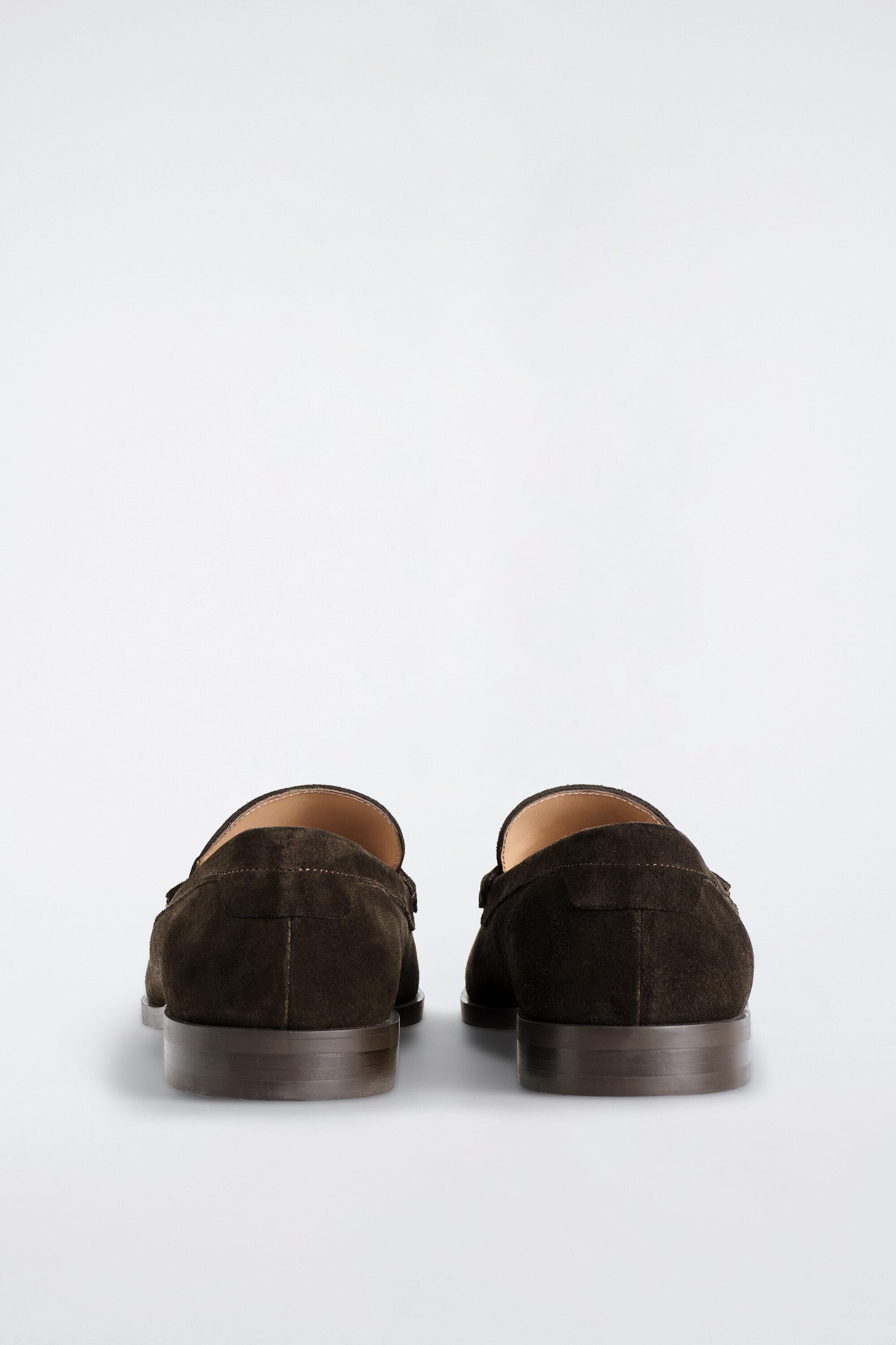 Leather Penny Loafers, Alternate, color, BROWN
