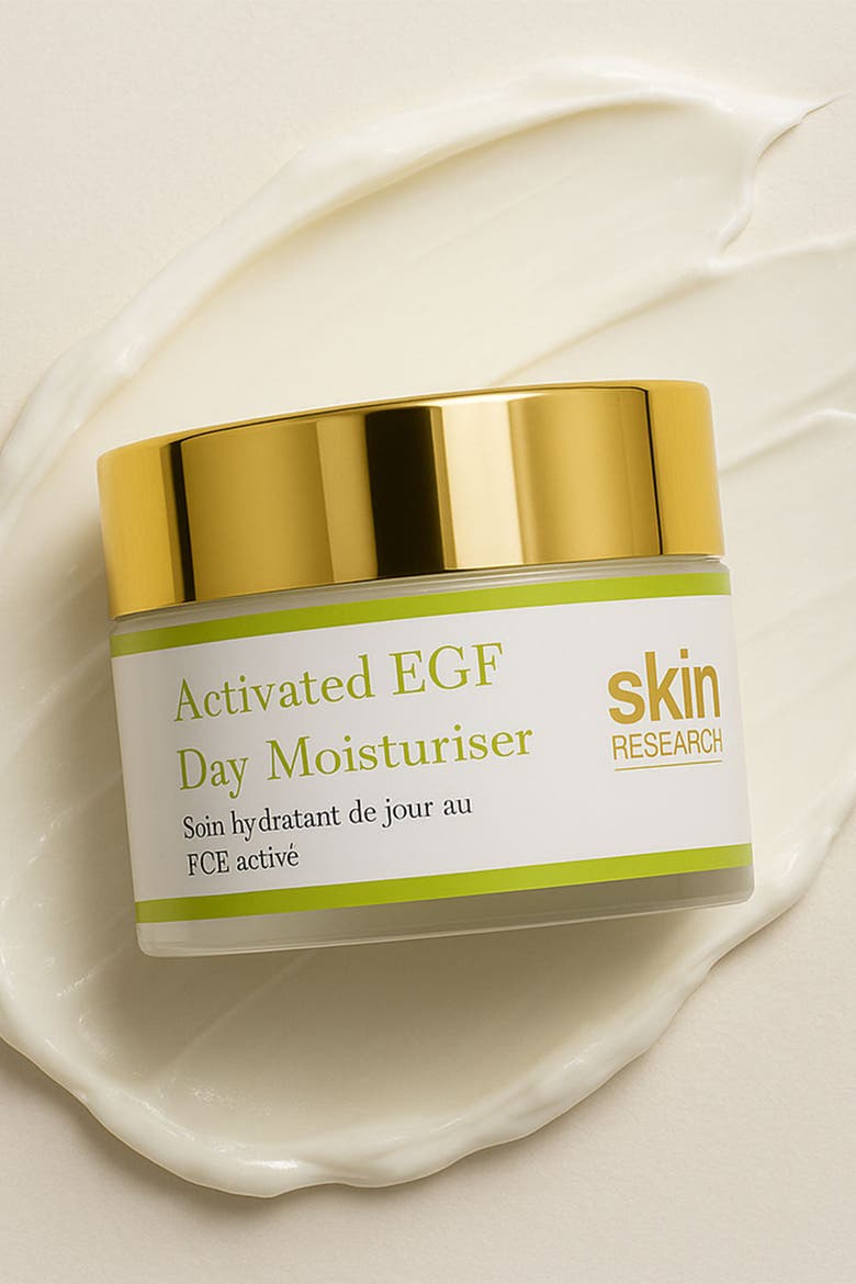 Activated EGF Day Moisturizer 50ml for Loss of Firmness, Fine Lines & Wrinkles, Alternate, color, White