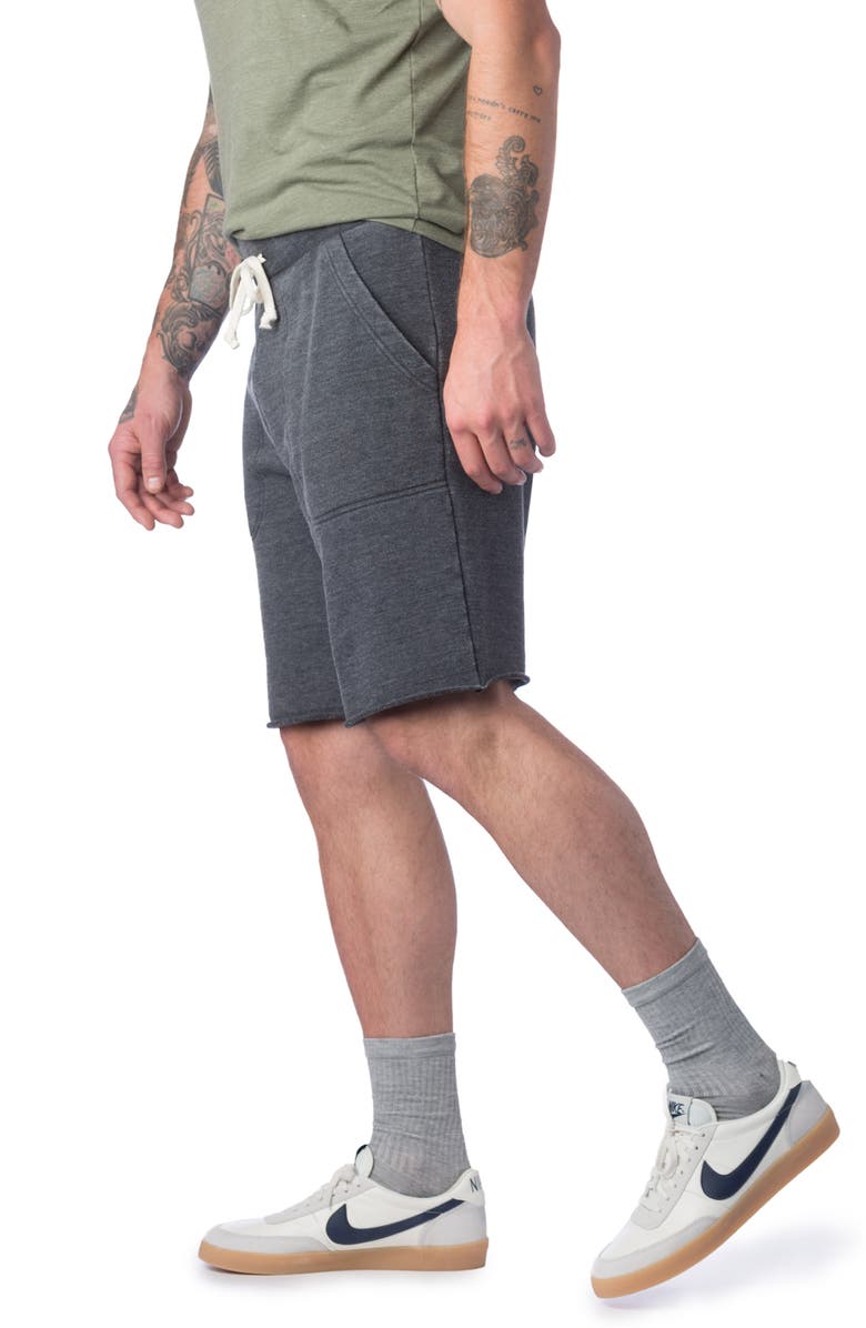 Alternative Men's Victory Washed French Terry Cutoff Shorts, Alternate, color, 