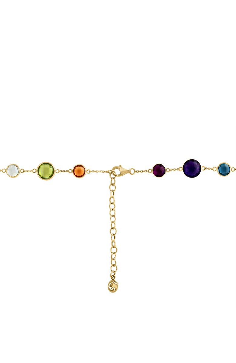 EFFY 14K Gold Multicolor Stone Station Necklace, Alternate, color, 