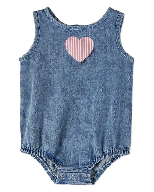 Minimoi Kids'  Petit Amour Denim Romper