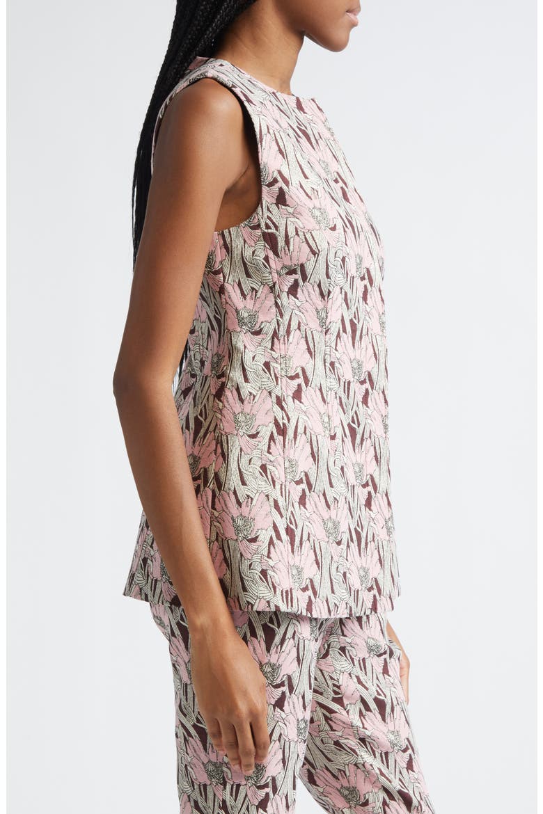 Jessup Floral Jacquard Vest, Alternate, color, RAISIN MULTI