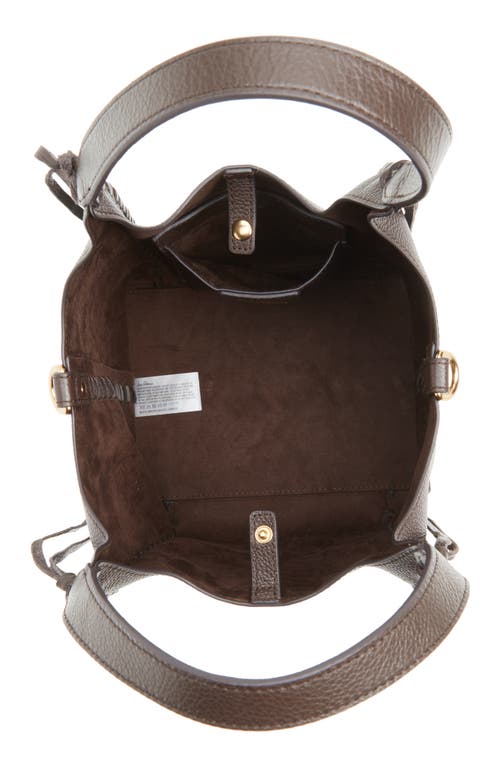 Sam Edelman Pryce Crossbody Bucket Bag In Cafe Noir