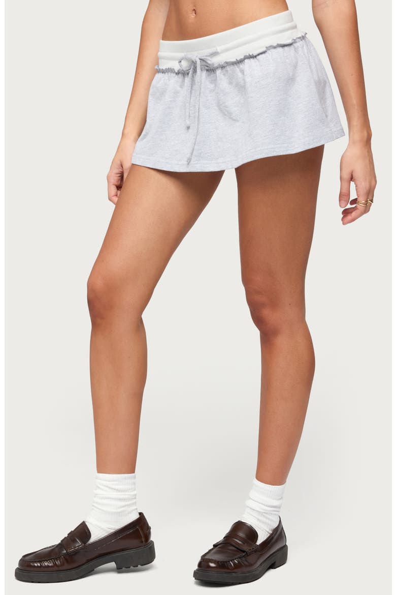 Tenney Jersey Mini Skort, Alternate, color, GRAY-MELANGE