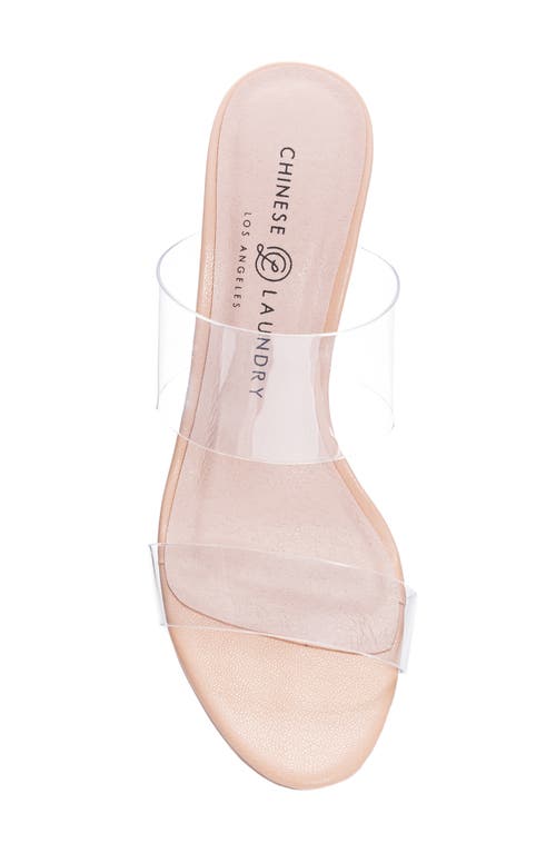 Chinese Laundry Robinn Clear Strap Slide Sandal In Clear