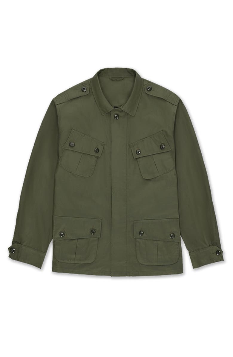 Fortela Elias Cotton Jungle Jacket, Main, color, Green