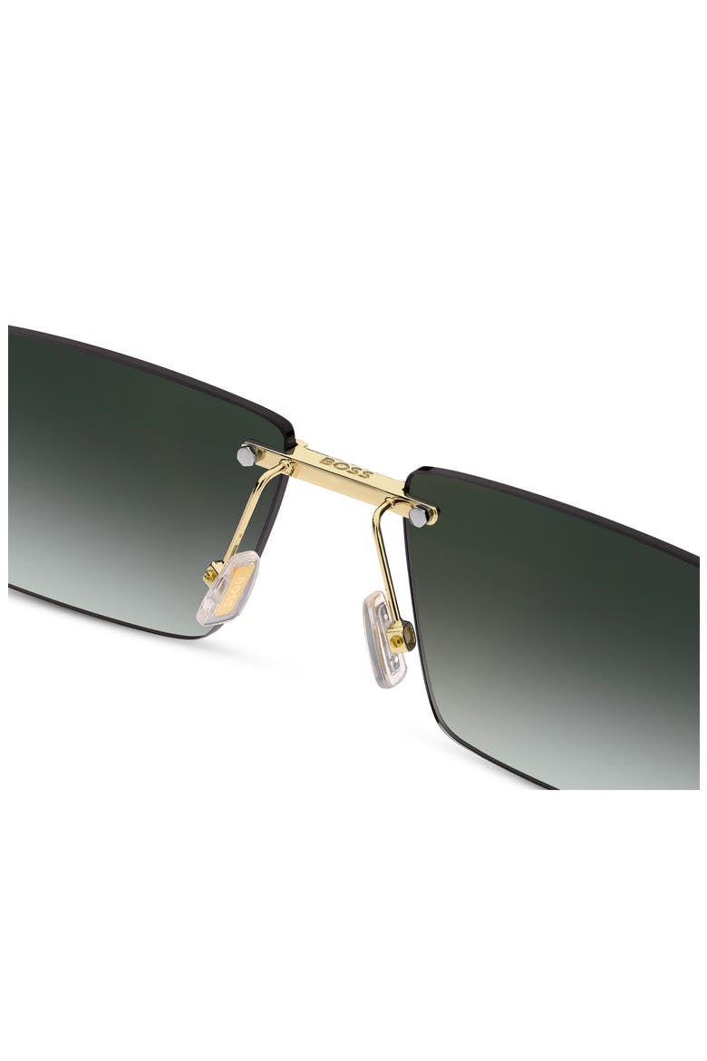 57mmm Sunglasses, Alternate, color, GOLD/ GREEN