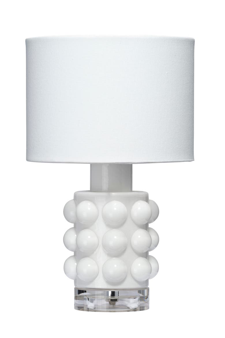 Seltzer Blown Glass Table Lamp, Main, color, White