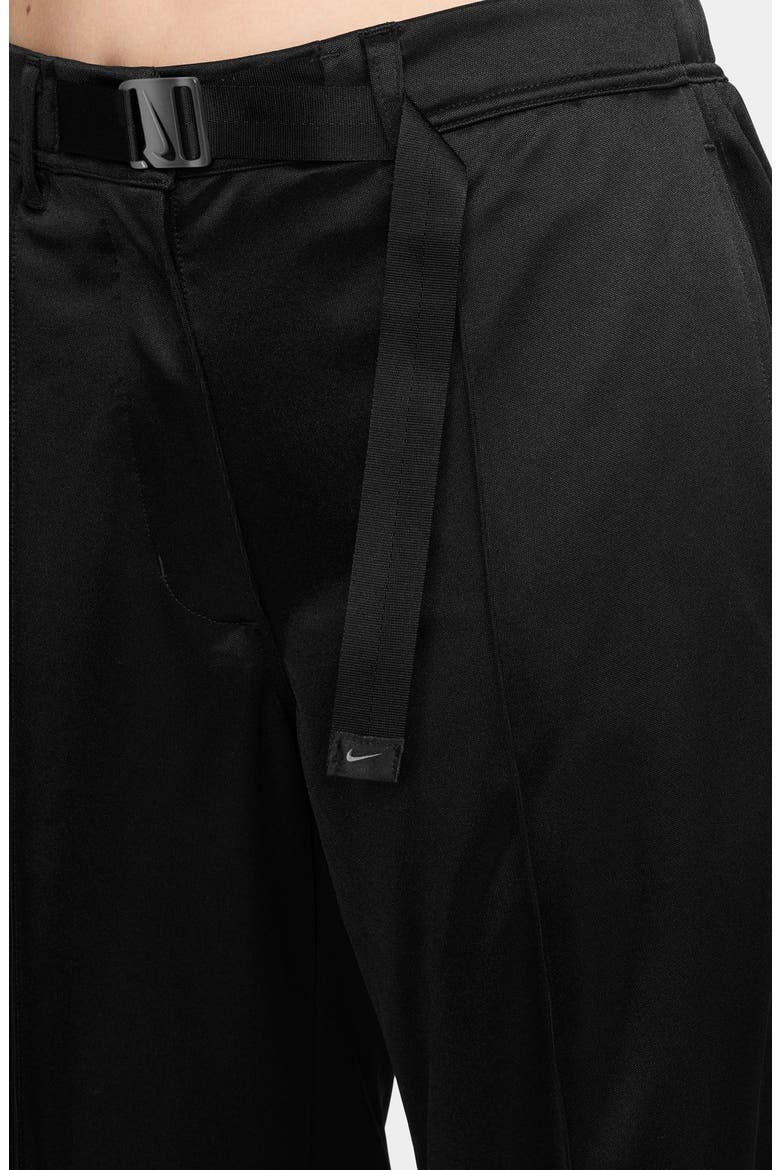 Belted Pintuck Pants, Alternate, color, 010 BLACK/BLACK