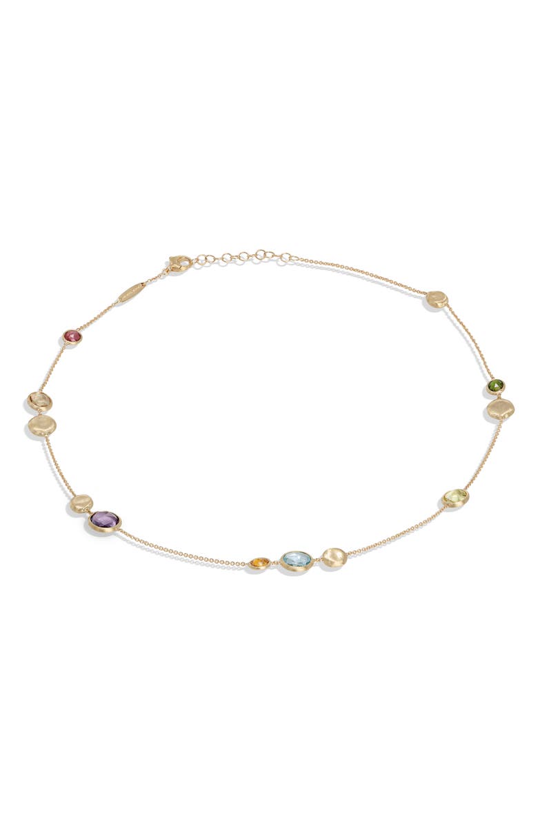 Marco Bicego Jaipur Collection Semiprecious Stone Necklace, Main, color, Yellow Gold