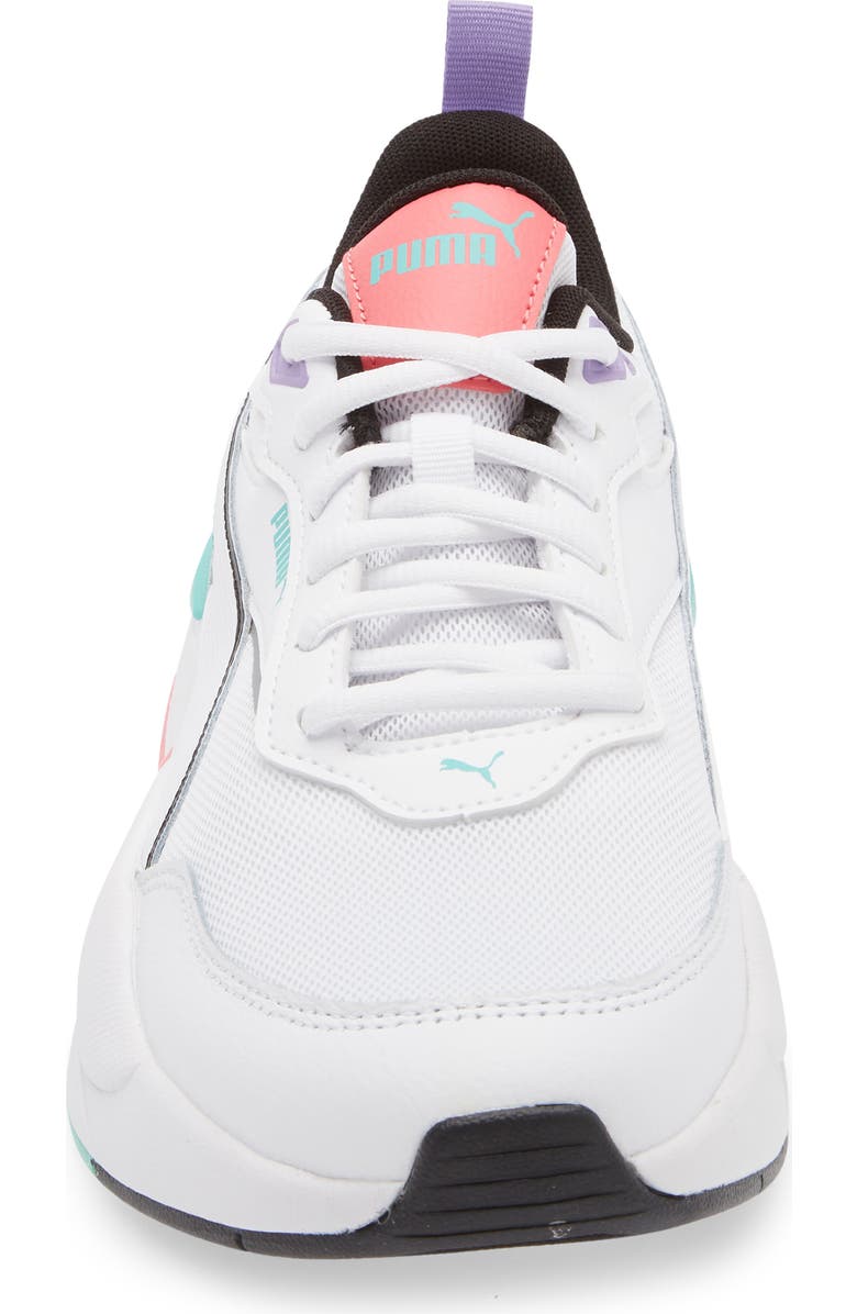 PUMA X-Ray Clean Sneaker, Alternate, color, Puma White-Puma Black-Aquatic