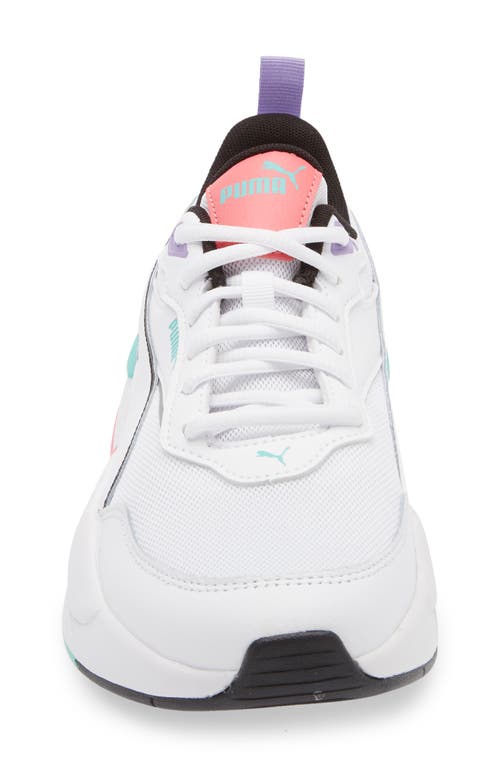 Puma X-ray Clean Sneaker In White- Black-aquatic