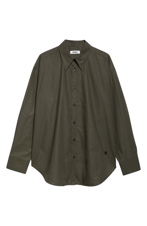 Teurn Studios Oversize Cotton Poplin Button-up Shirt