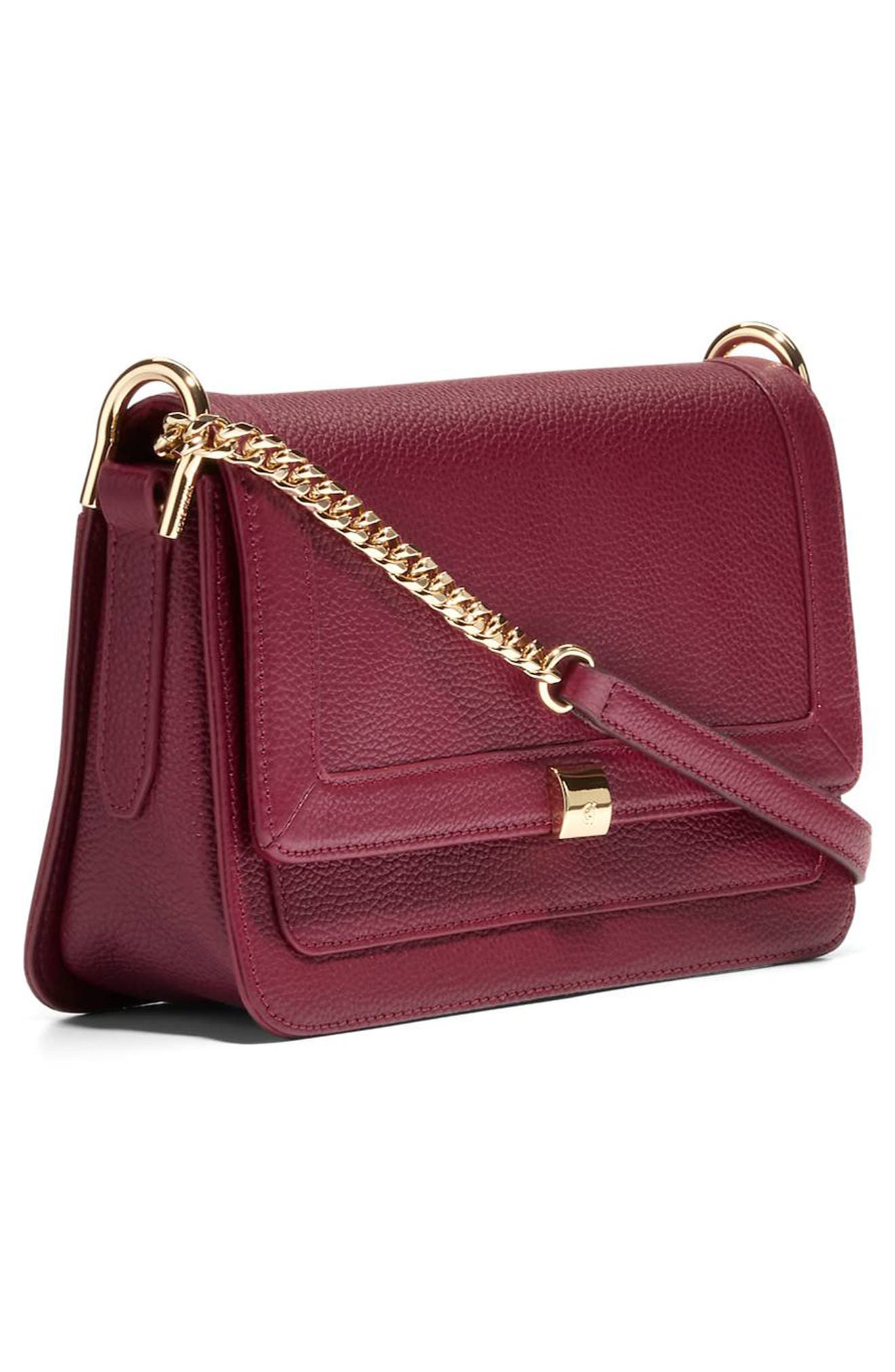 Cole Haan Daniella Leather Chain Shoulder Bag, Alternate, color, 