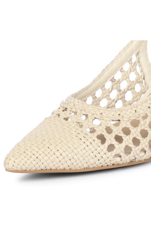 Saint G Calli Woven Slingback Pump In Ivory