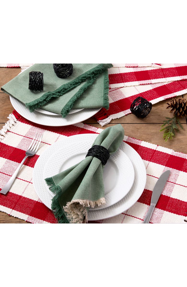 Design Imports Bird Nest Set of 4 Napkin Rings, Alternate, color, Birdnest Black