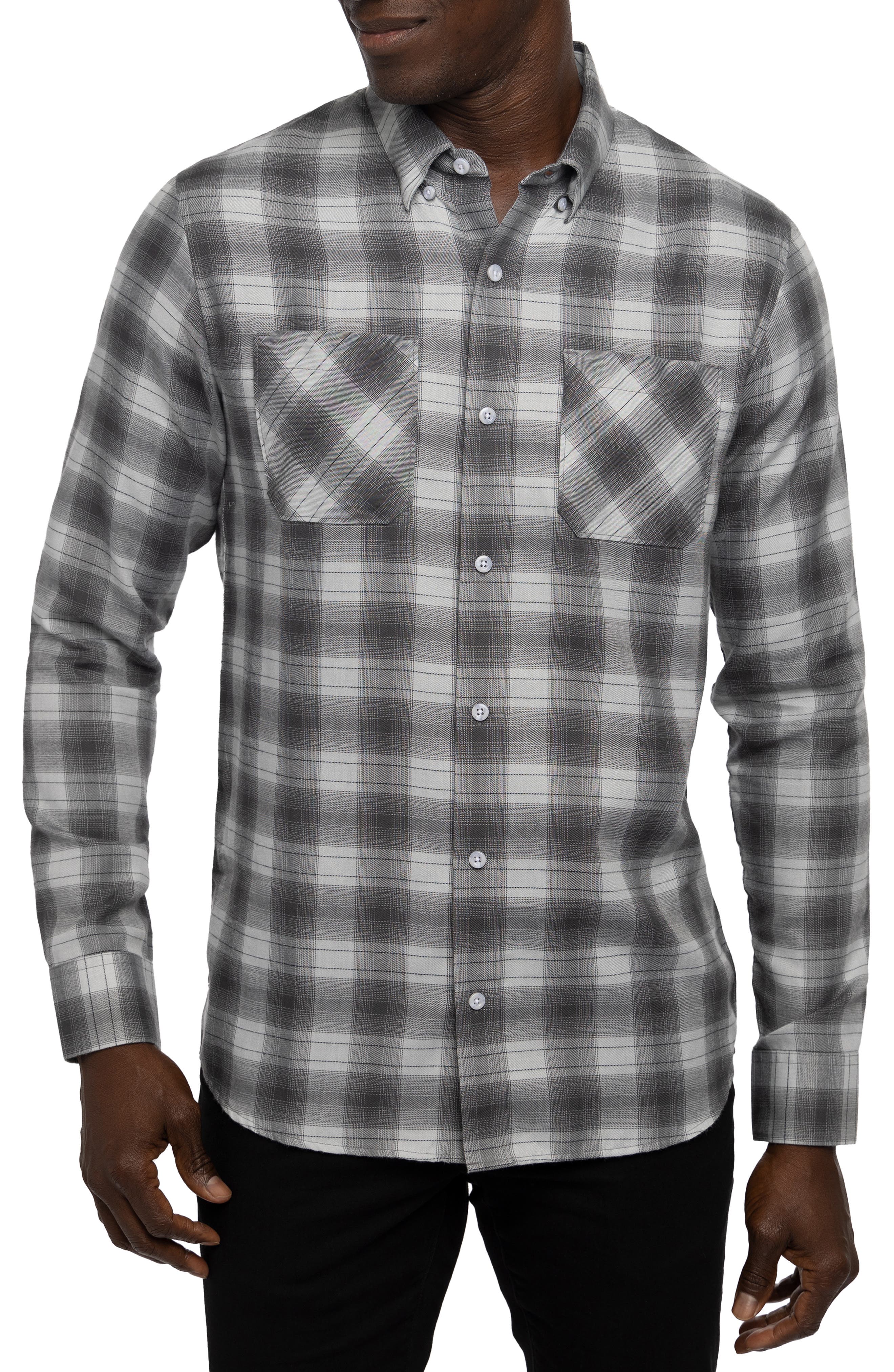 TravisMathew Give It a Try Plaid Button-Up Shirt