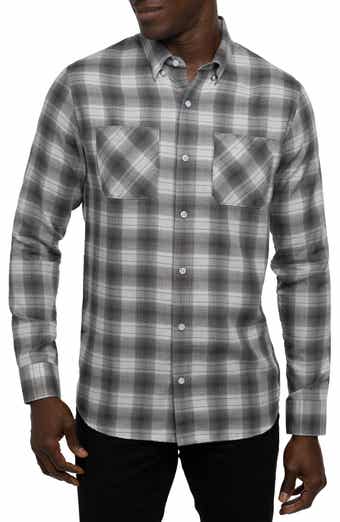 TravisMathew Give It a Try Plaid Button-Up Shirt
