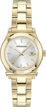 FERRAGAMO 1927 Goldtone Bracelet Watch, 33mm