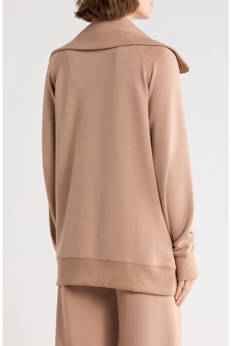 Dual Zip Sweatshirt, Alternate, color, ALMONDINE