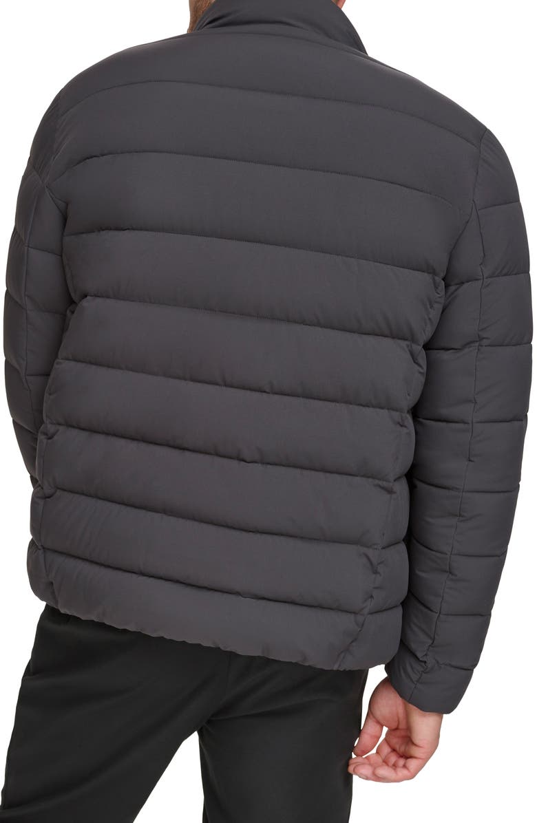 Calvin Klein Stretch Puffer Jacket, Alternate, color, Iron