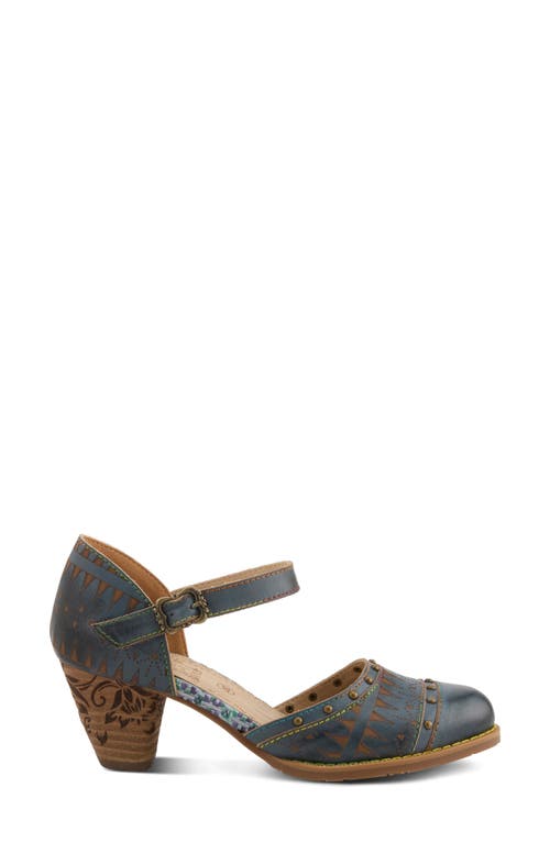 L'artiste By Spring Step Niobella Ankle Strap Pump In Navy