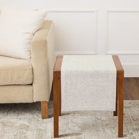 Narrow Stripe Linen Table Runner