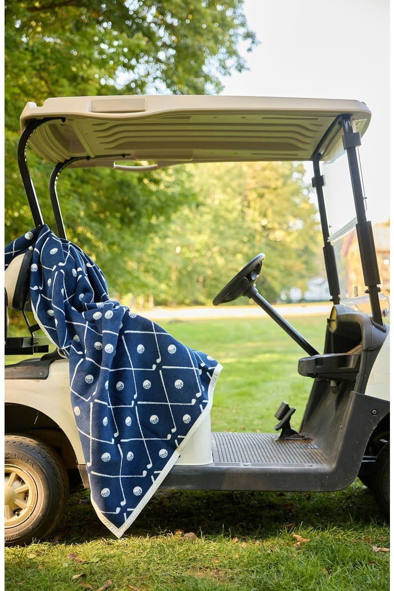 Hitting the Links Blanket, Alternate, color, NAVY