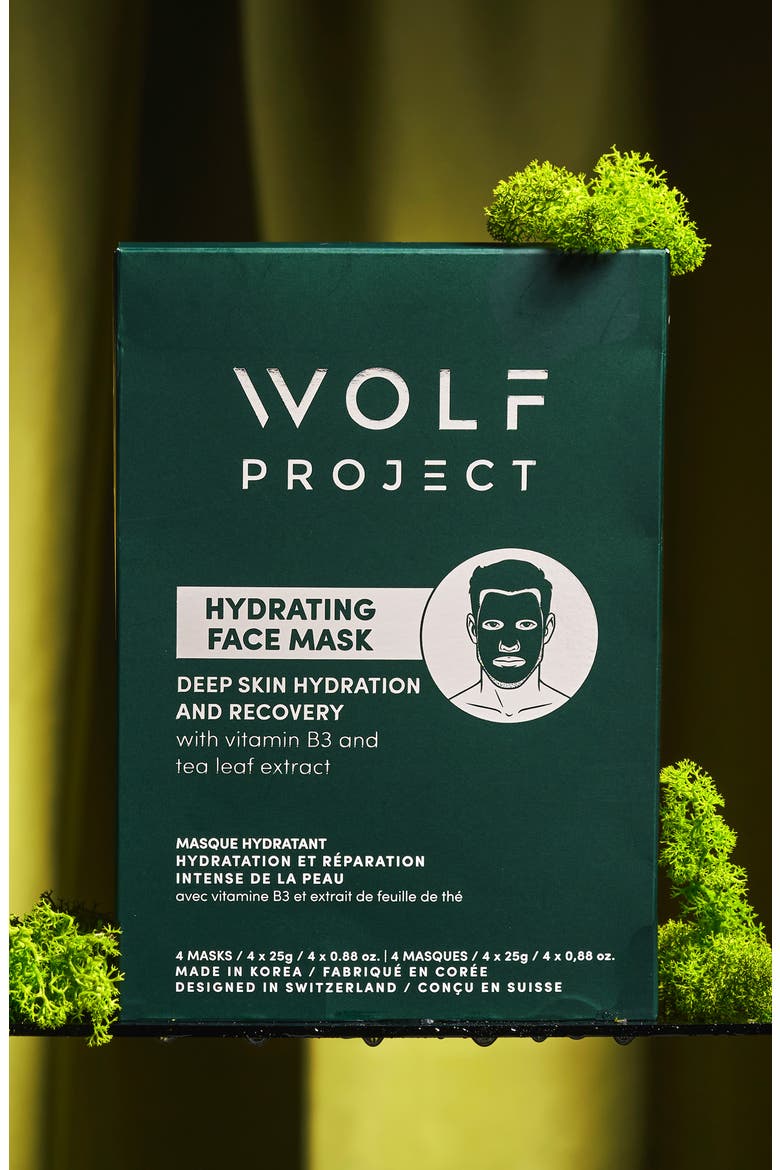 4-Pack Hydrating Sheet Masks, Alternate, color, GREEN