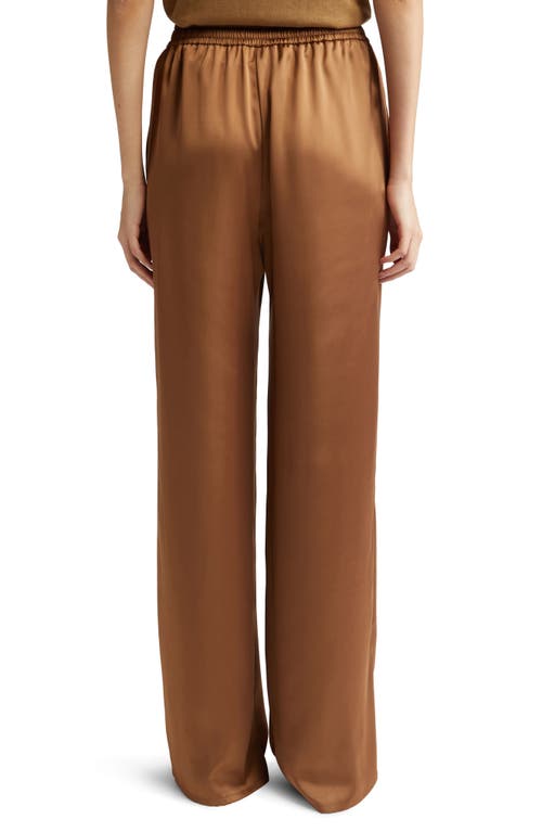 Herno Wide Leg Camel Polyester Pants In Camel