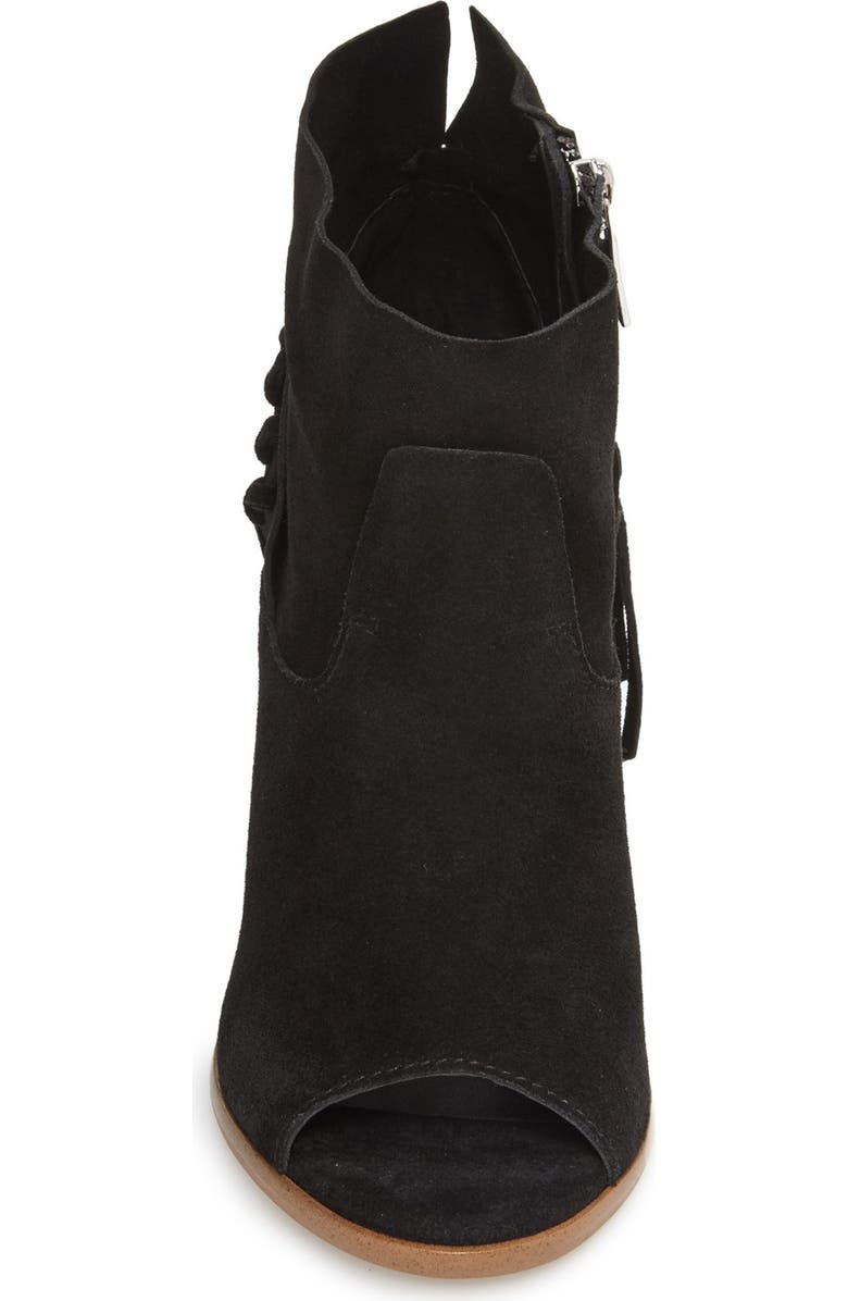 Marc Fisher LTD 'Onita' Fringe Peep Toe Bootie, Alternate, color,