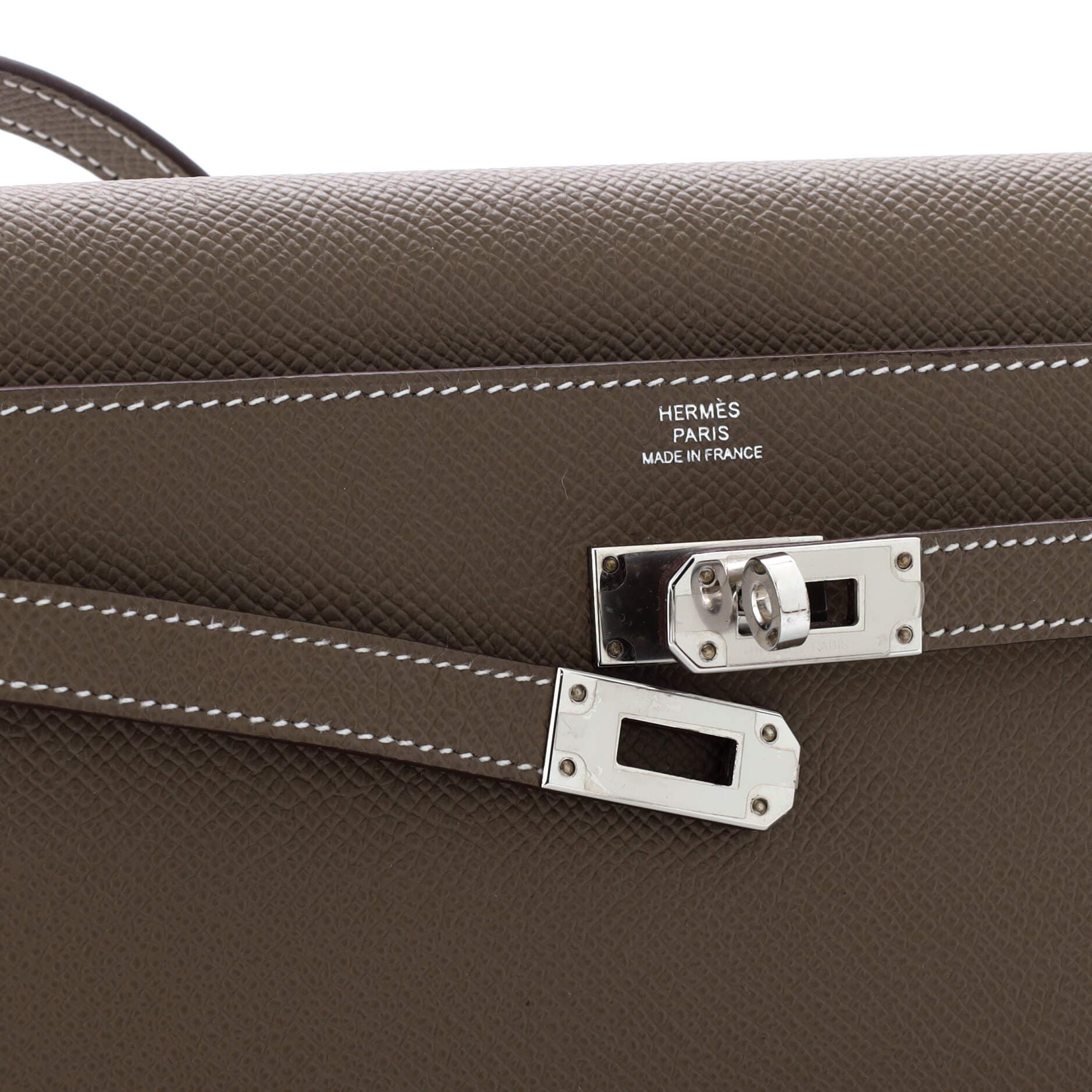 Pre-Owned Hermes Kelly To Go Wallet Epsom, Alternate, color, 