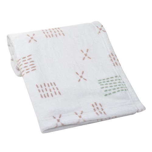 Bedtime Originals Farmyard Friends Soft White Fleece Baby Blanket In White