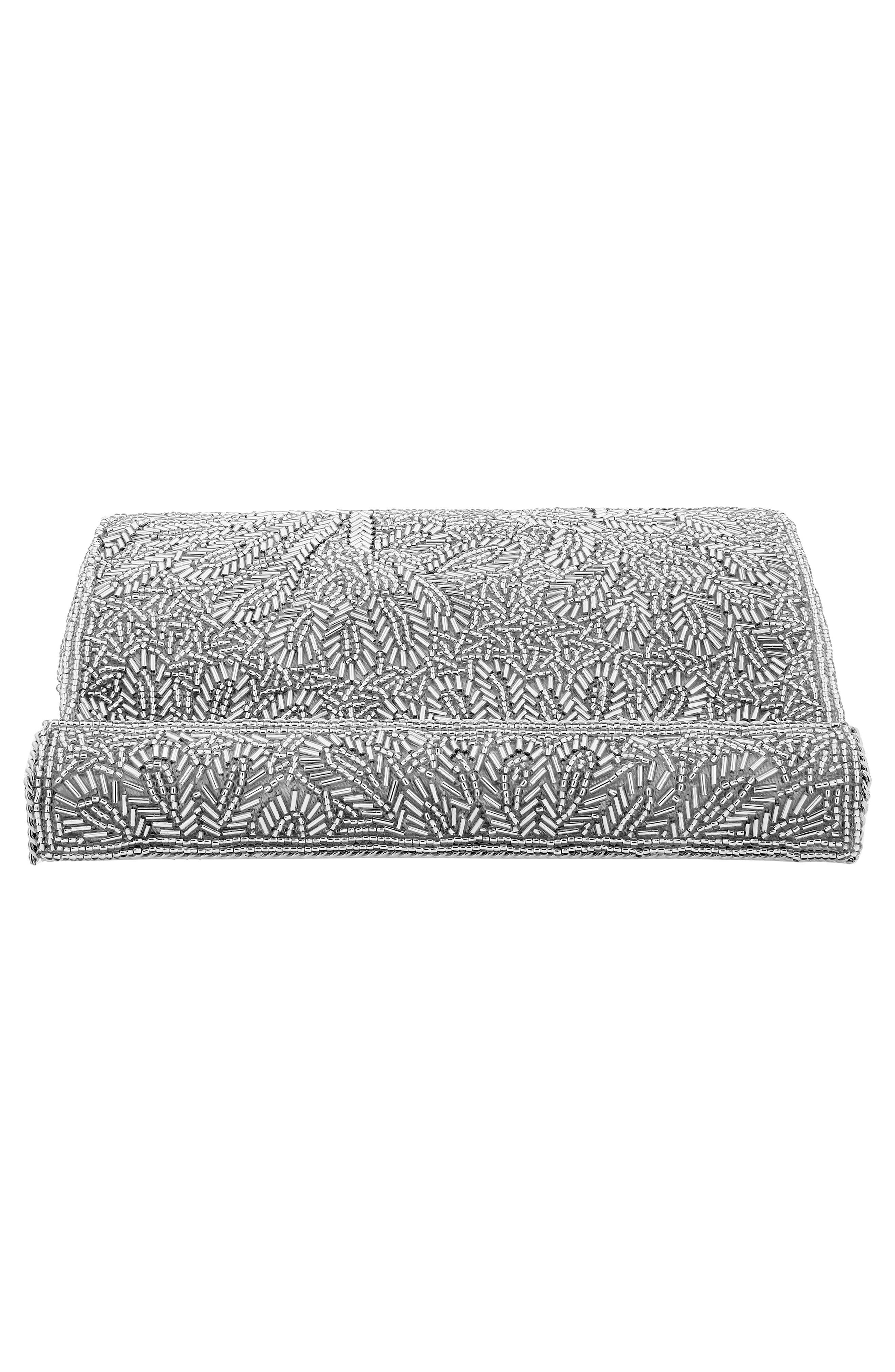 Nina 'Meadow' Beaded Frame Clutch, Alternate, color, 