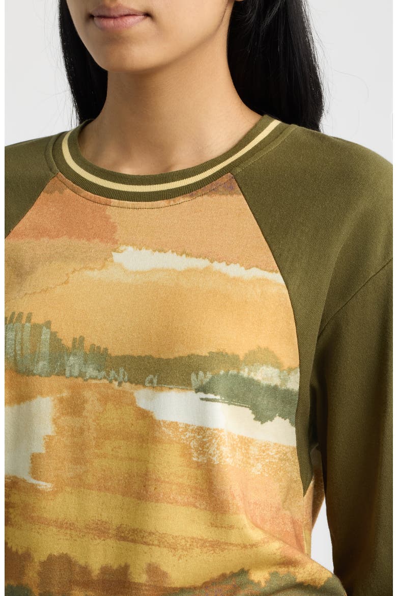 Landscape Graphic Sweatshirt, Alternate, color, OLIVE