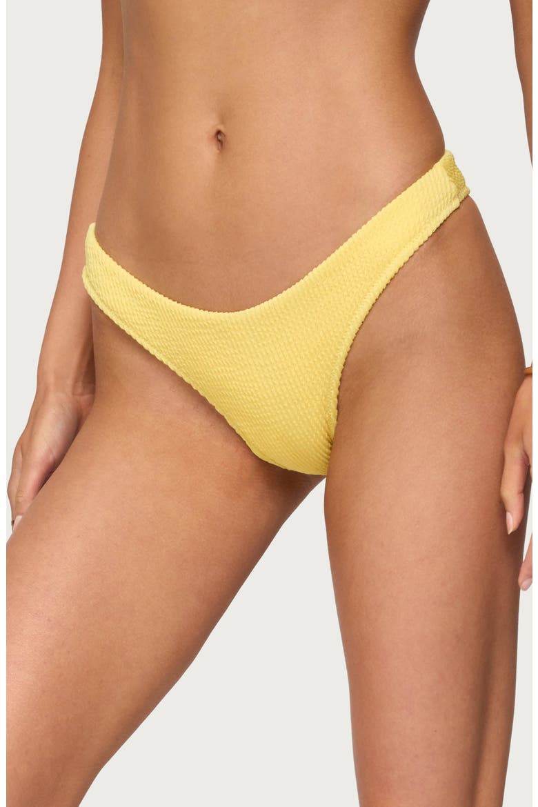 Oasis Scrunch Bikini Bottoms, Alternate, color, YELLOW